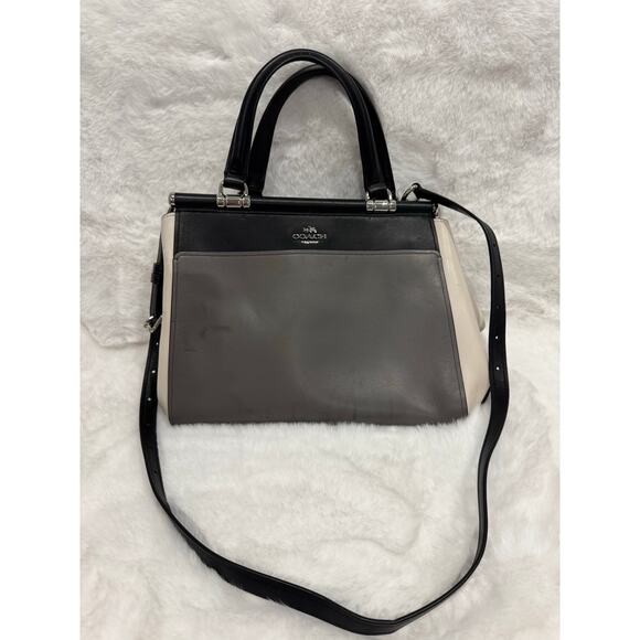 Coach leather satchel tote - Picture 1 of 10